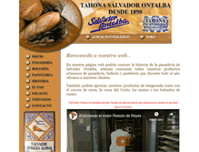 Tablet Screenshot of panaderiaontalba.com